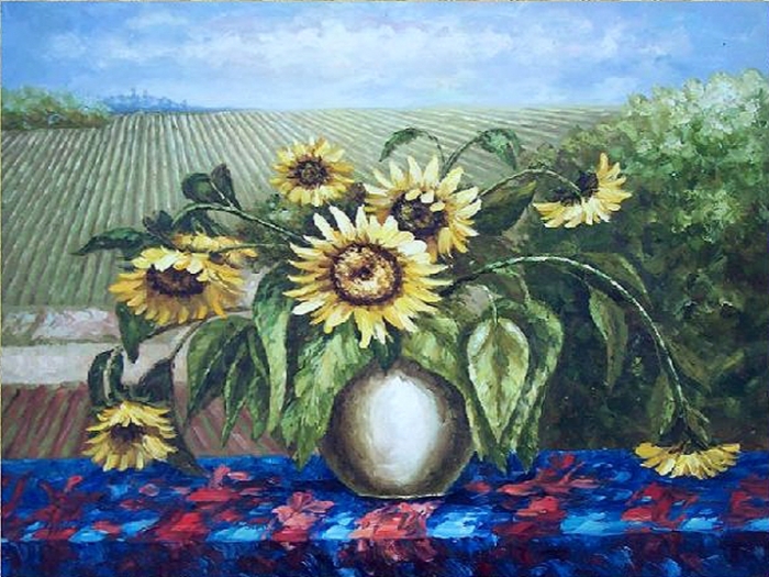 KM88537 Potted Sunflowers I