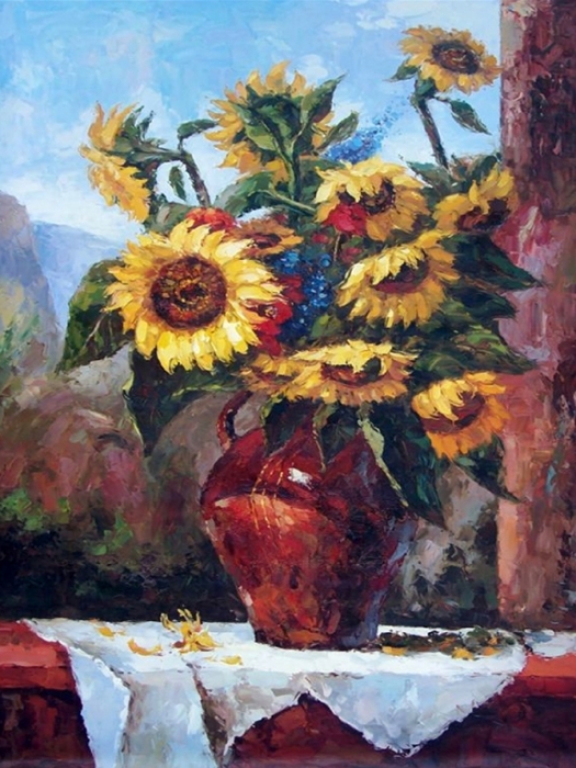 KM89493 Potted Sunflowers II