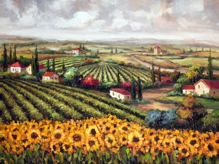PA26249 Sunflower Fields Of Tuscany