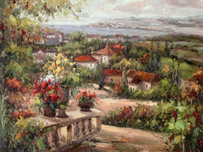 PA88760 Tuscan Terrace View III