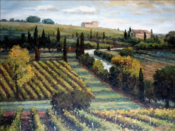 PA89954B Tuscan Vineyards I